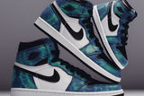 Air Jordan 1 High OG (PS) "Tie-Dye" - White/Black/Aurora Green