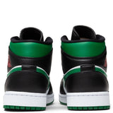 Air Jordan 1 Mid - Black/Pine Green/White/Gym Red