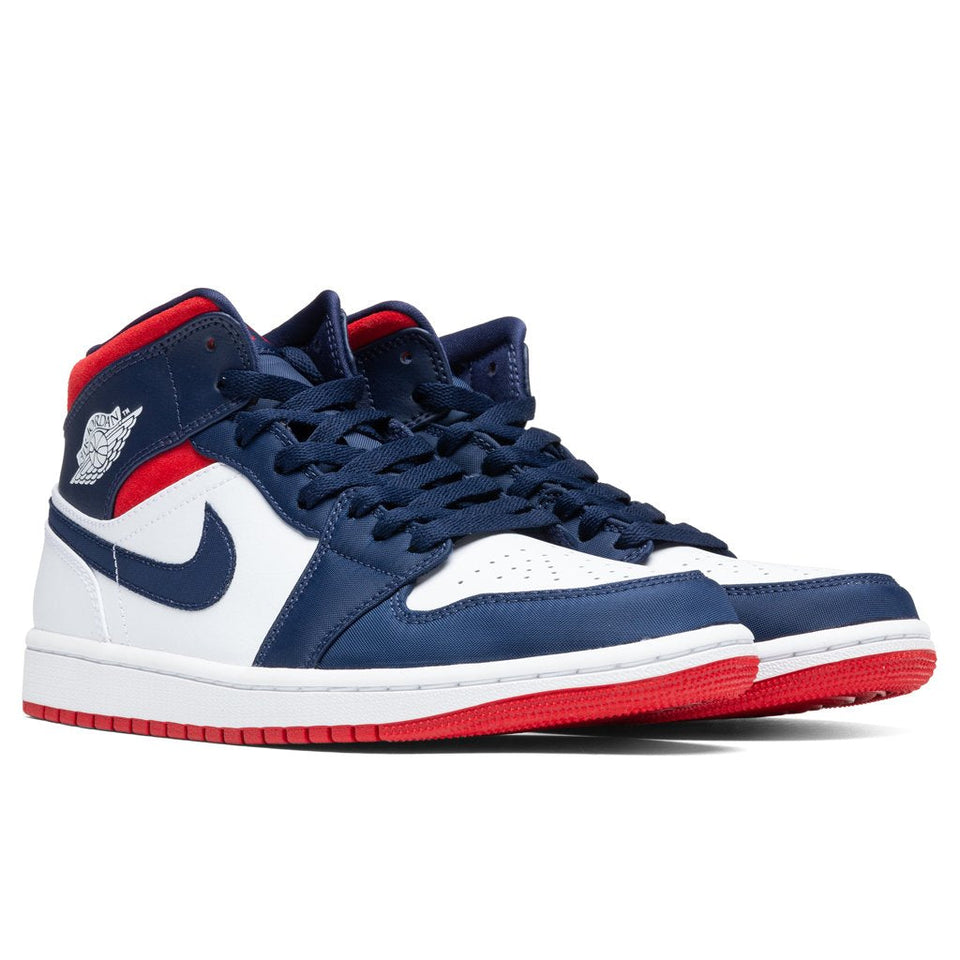 Air Jordan 1 Mid SE - White/University Red