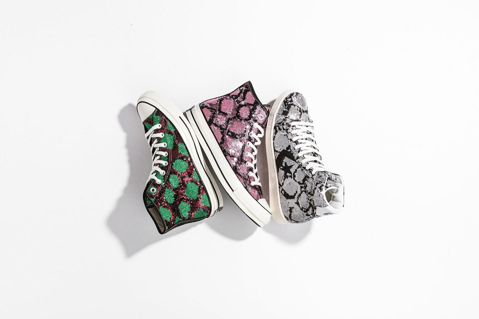 All Star 70 Hi 'Sequins'- Light Orchid/Egret/Black/Lilac