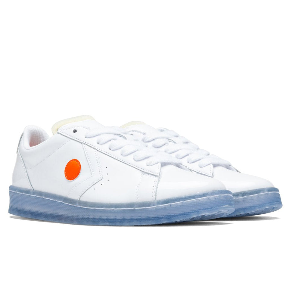 Converse x Rokit Pro Leather Ox "Orange Pop" - White/Optical White
