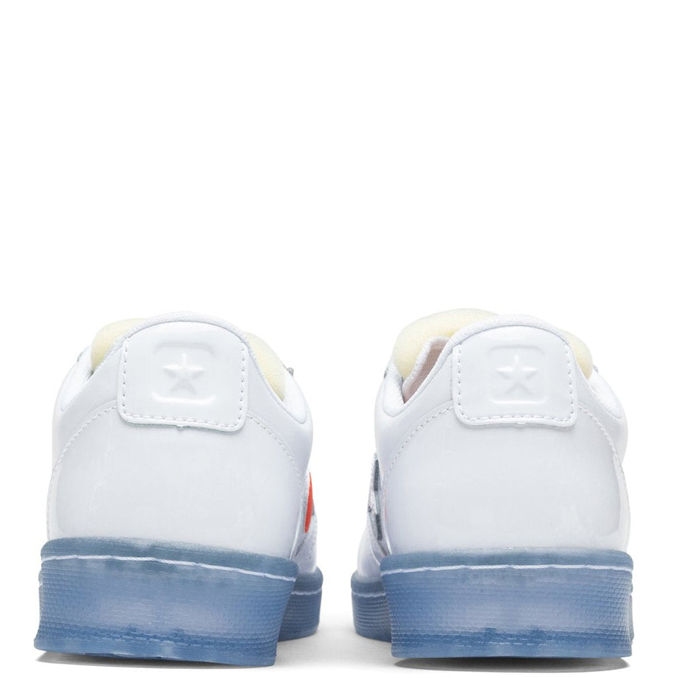 Converse x Rokit Pro Leather Ox "Orange Pop" - White/Optical White