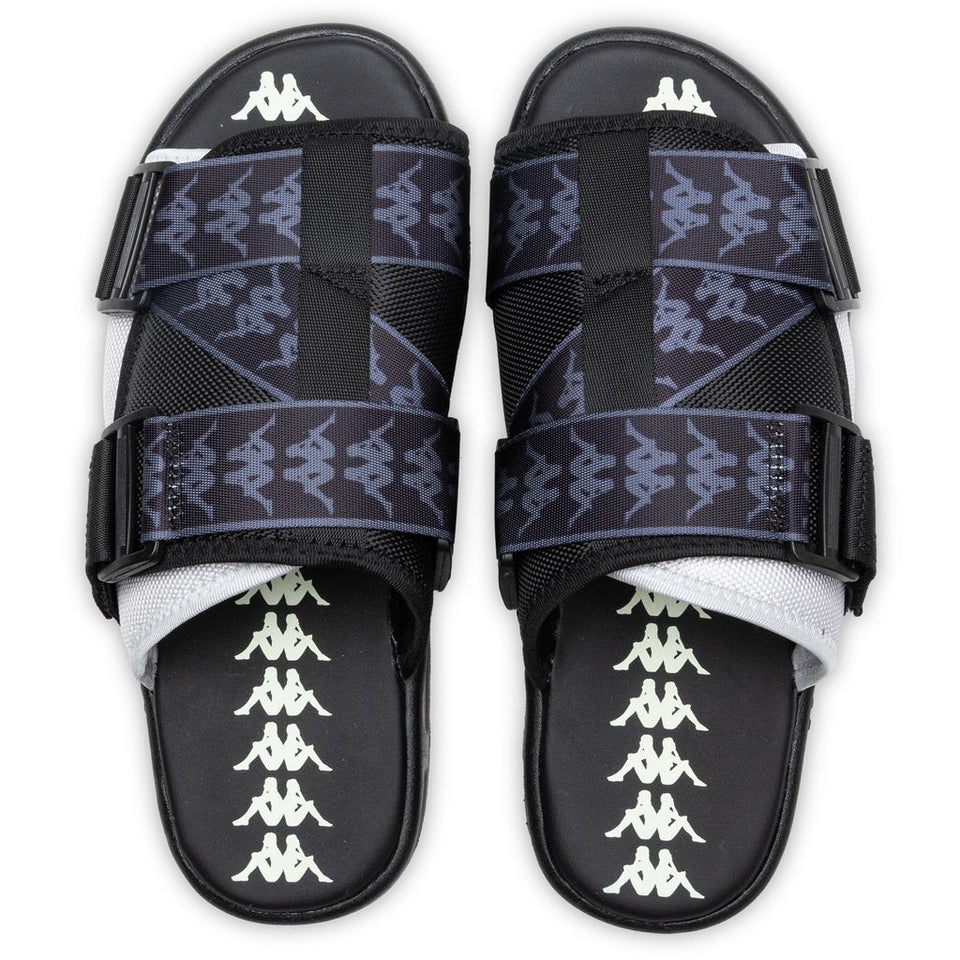 222 Banda Mitel 1 Sandals - Black/Grey