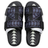 222 Banda Mitel 1 Sandals - Black/Grey