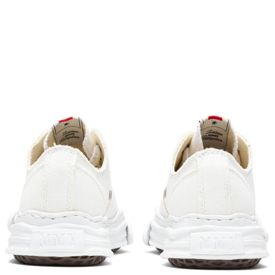 Hank Low OG Sole Toe Cap Canvas Sneaker - White