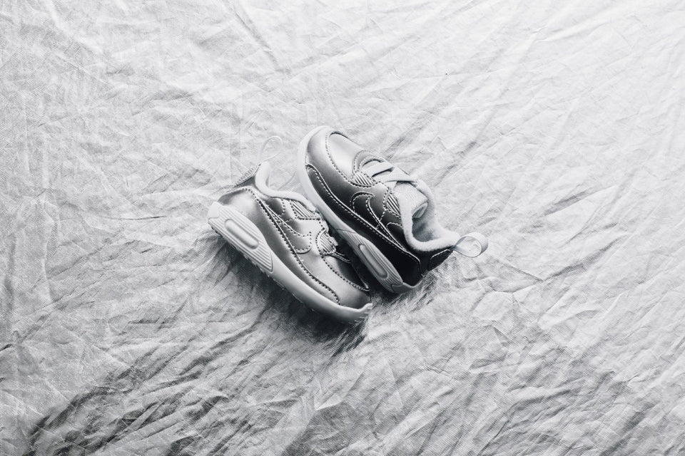 Air Max 90 Crib QS - Chrome/Pure Platinum/White