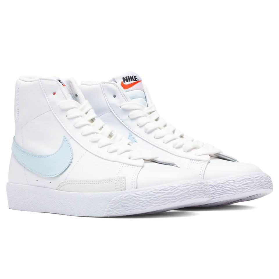 Blazer Mid (GS) - White/Celestine Blue