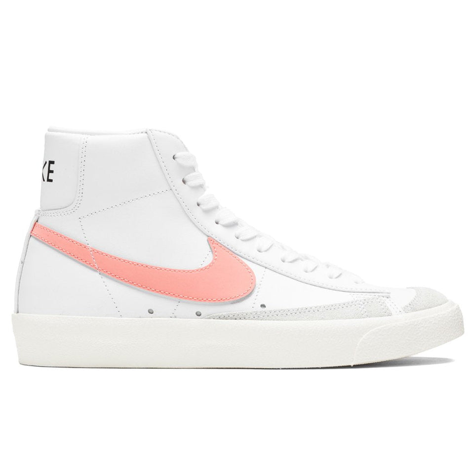 Women's Blazer Mid '77 - White/Atomic Pink/Hyper Crimson