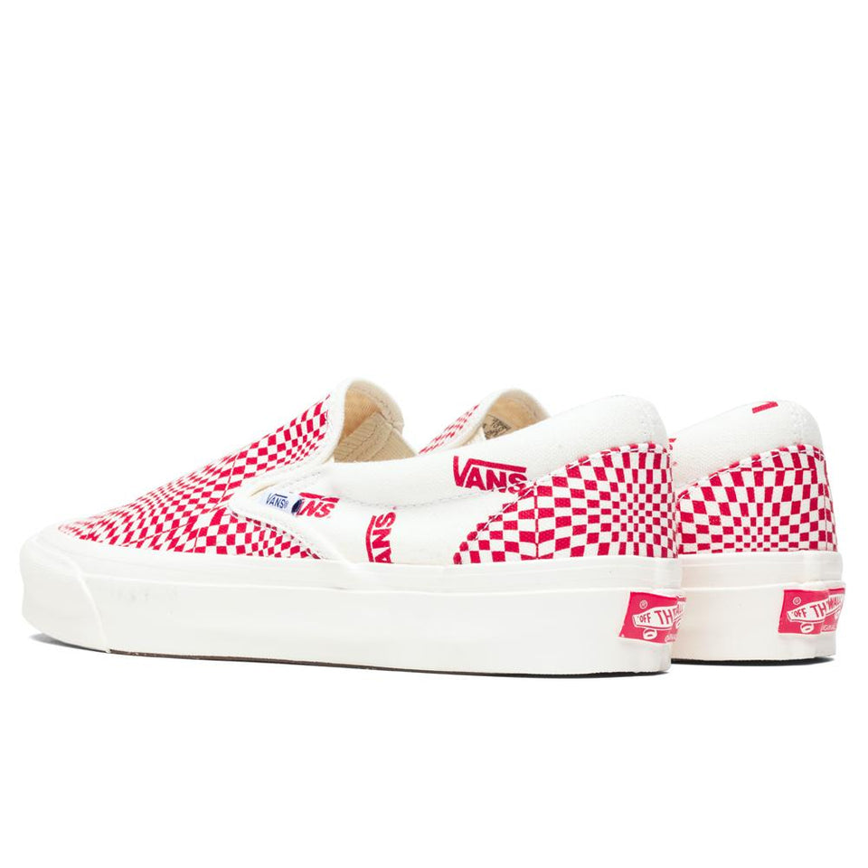 OG Classic Slip-LX - Optical Check/Racing Red