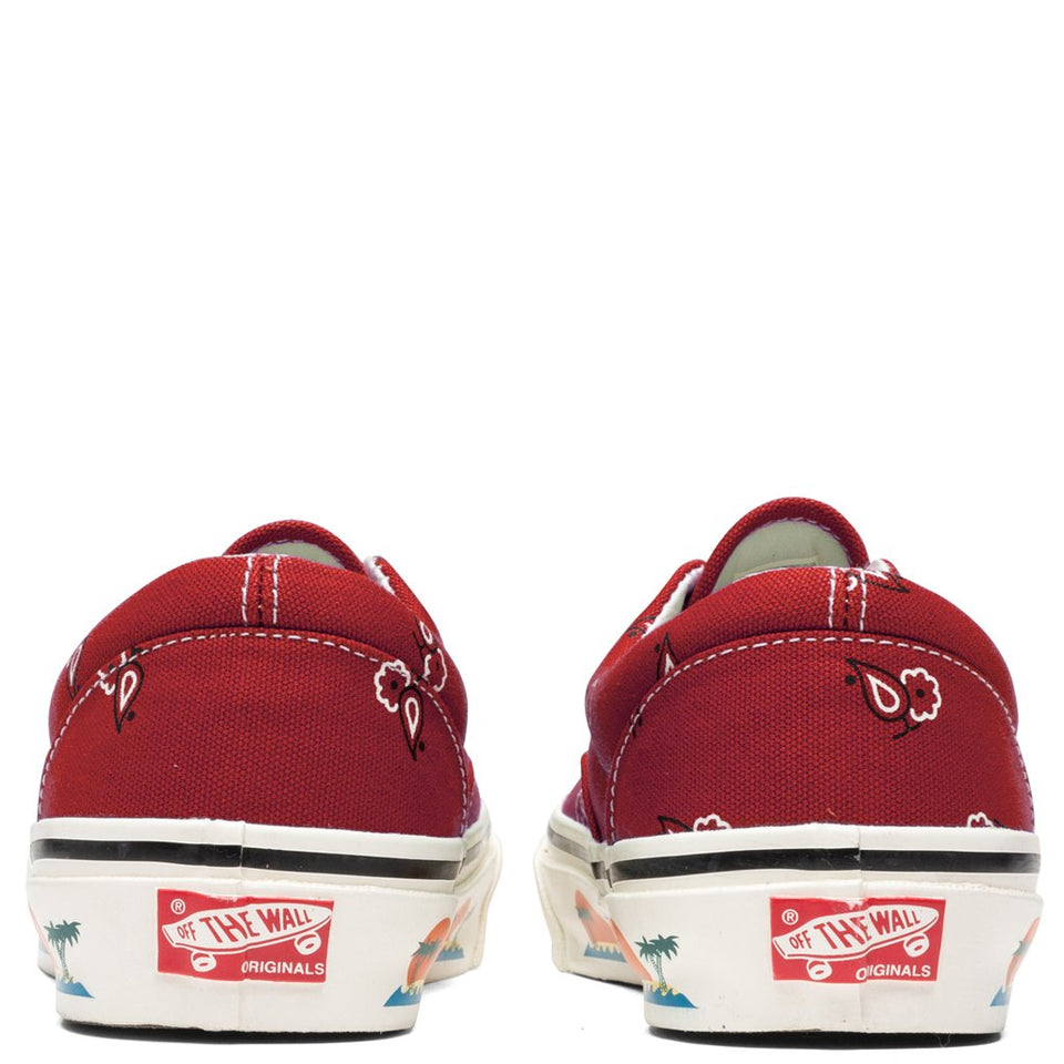OG Era LX "Paisley" - Pompeian Red/White